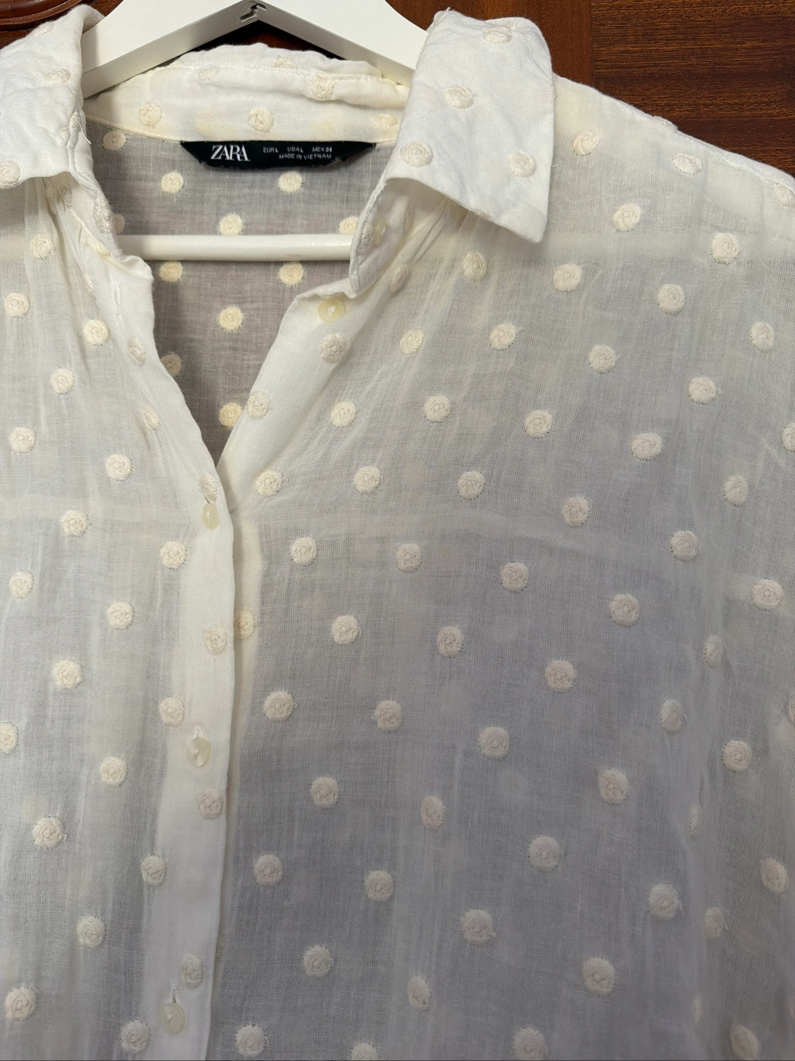 Zara polka dot shirt – photo 2